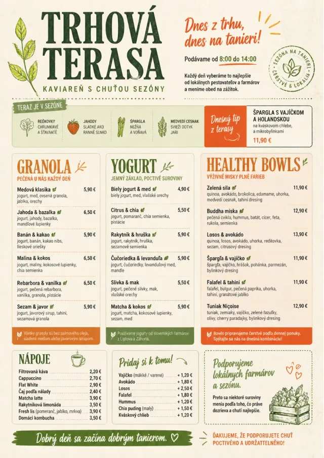 Market Fresh Midday breakfast-menu menu template preview