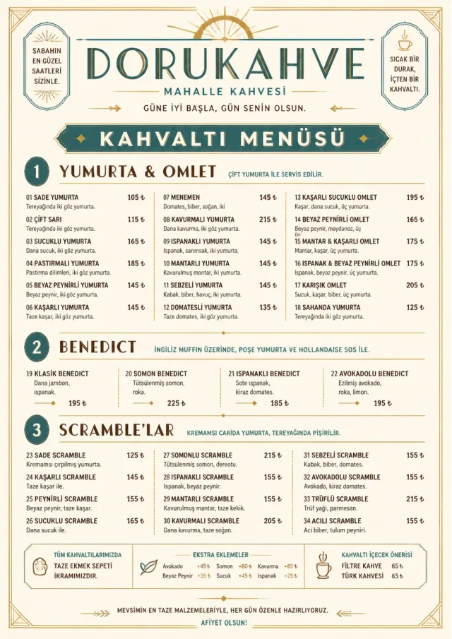 Sunrise Classic breakfast-menu menu template preview