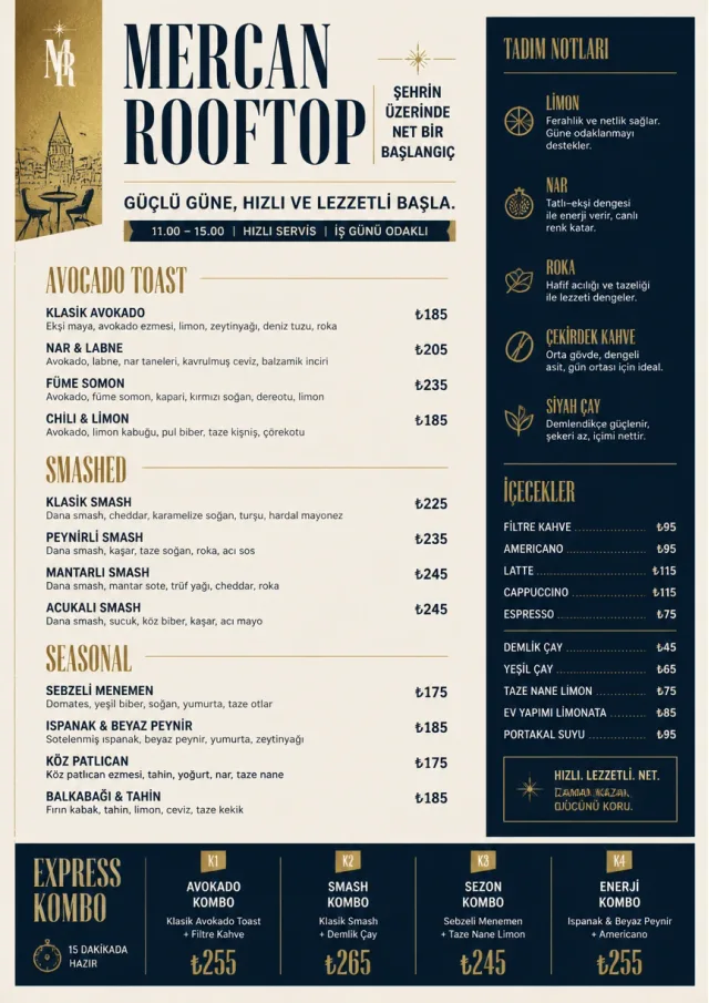 Power Lunch breakfast-menu menu template preview