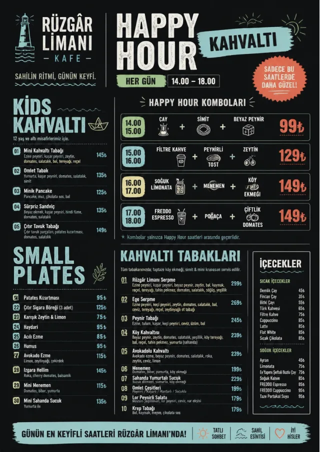 Happy Hour Promo breakfast-menu menu template preview