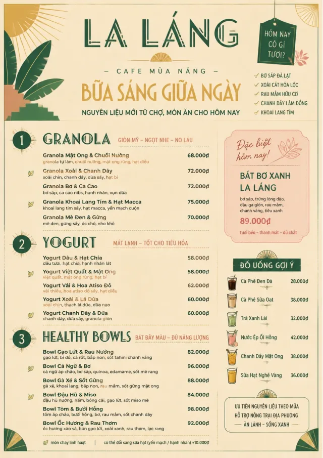 Market Fresh Midday breakfast-menu menu template preview