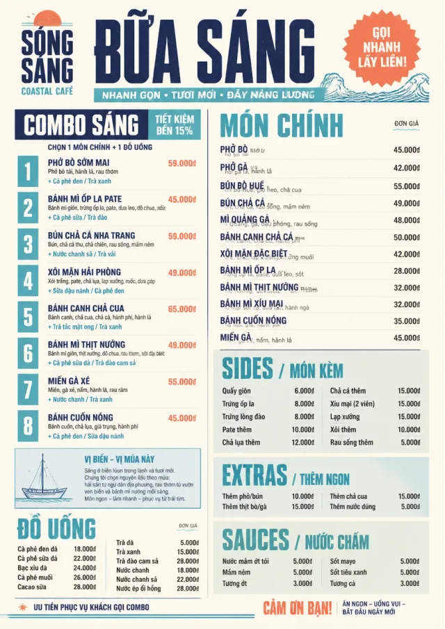Urban Counter Quick breakfast-menu menu template preview