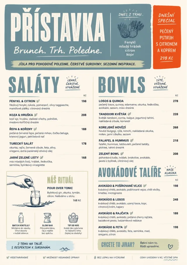 Market Fresh Midday brunch-menu menu template preview