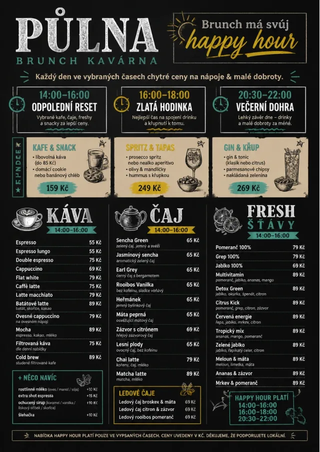 Happy Hour Promo brunch-menu menu template preview