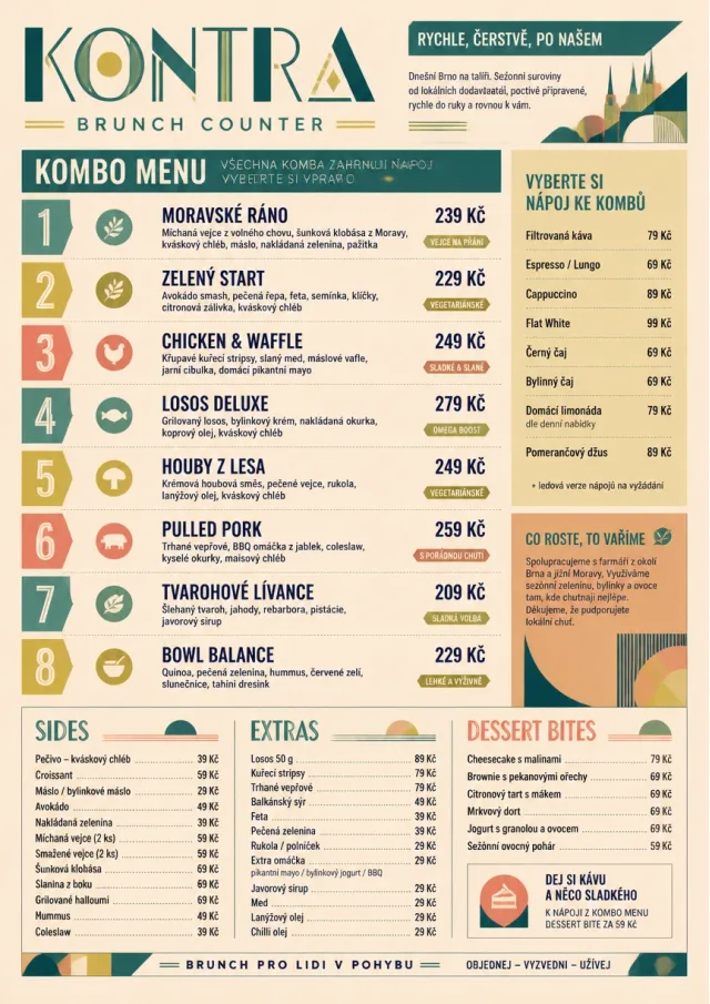 Urban Counter Quick brunch-menu menu template preview
