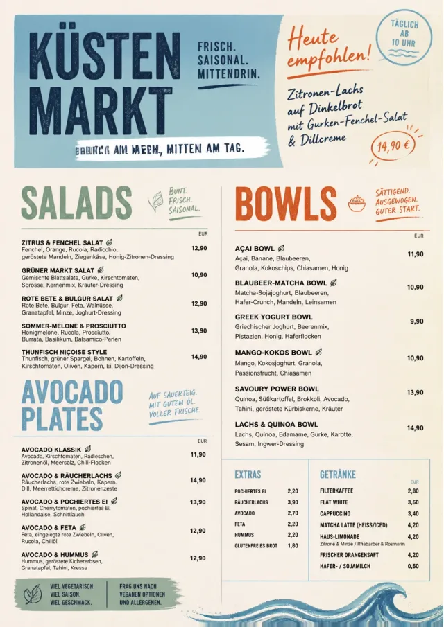 Market Fresh Midday brunch-menu menu template preview