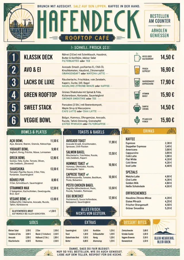 Urban Counter Quick brunch-menu menu template preview