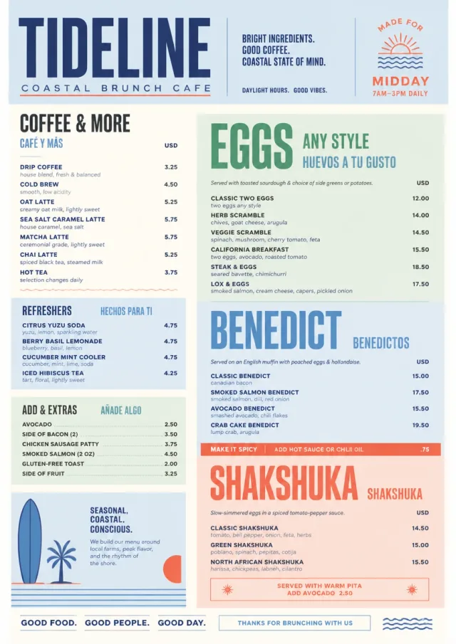 Modern Brunch Editorial brunch-menu menu template preview
