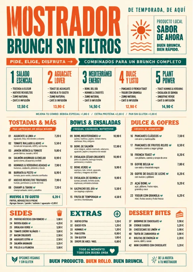Urban Counter Quick brunch-menu menu template preview