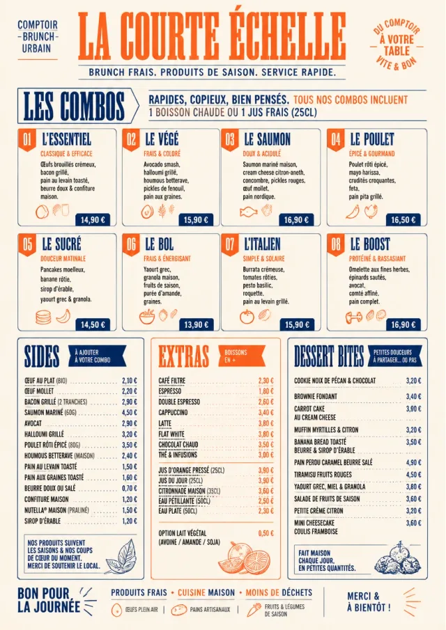 Urban Counter Quick brunch-menu menu template preview