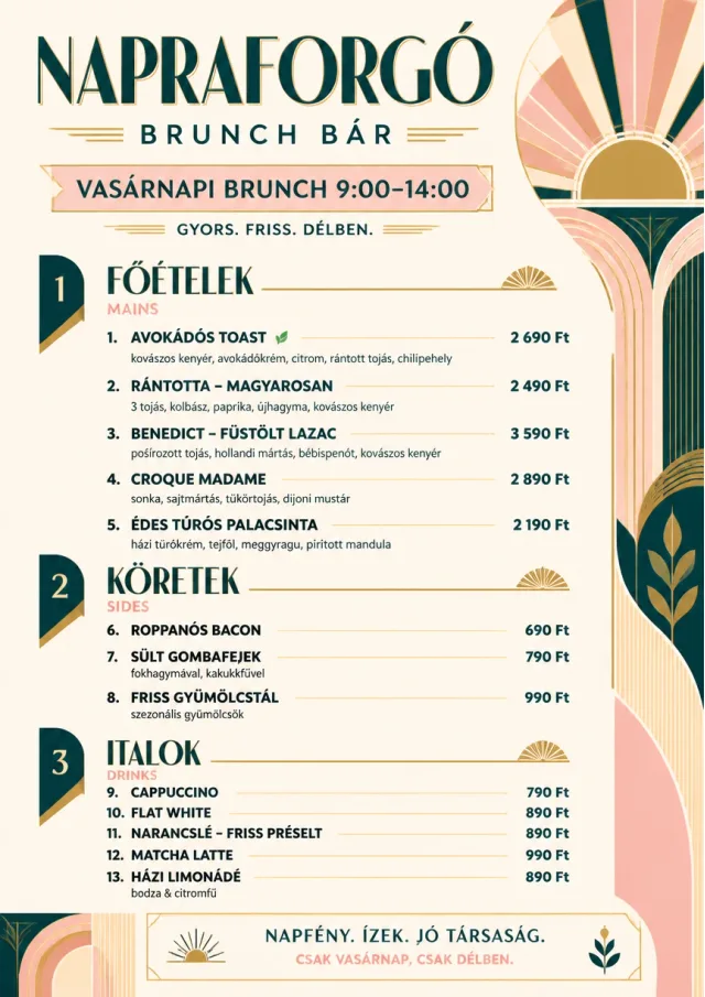 Counter Quick Board brunch-menu menu template preview