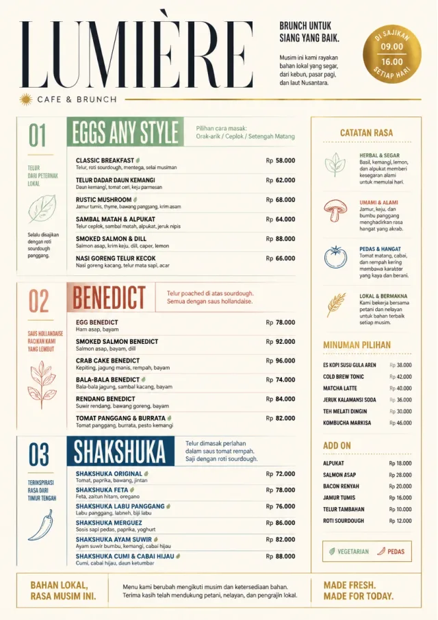 Modern Brunch Editorial brunch-menu menu template preview