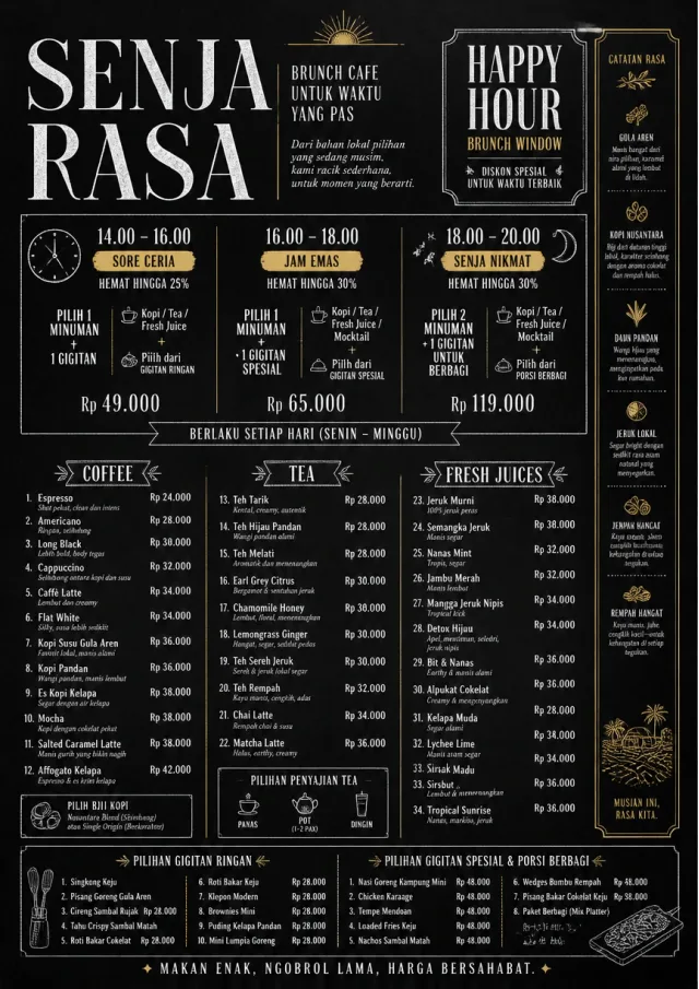 Happy Hour Promo brunch-menu menu template preview