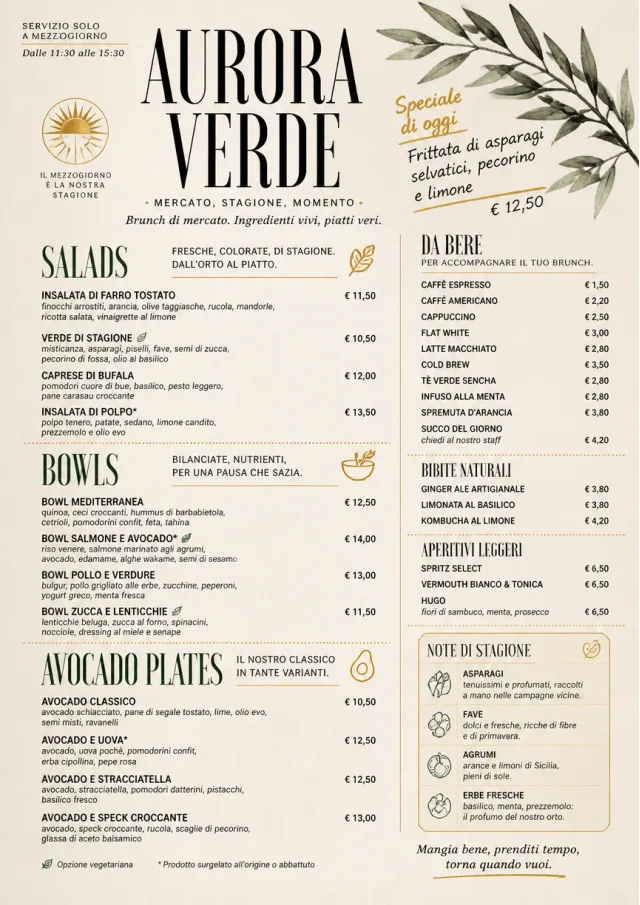 Market Fresh Midday brunch-menu menu template preview