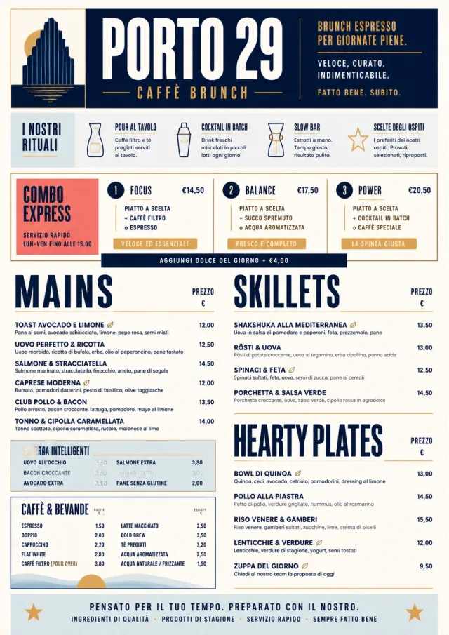 Power Lunch brunch-menu menu template preview