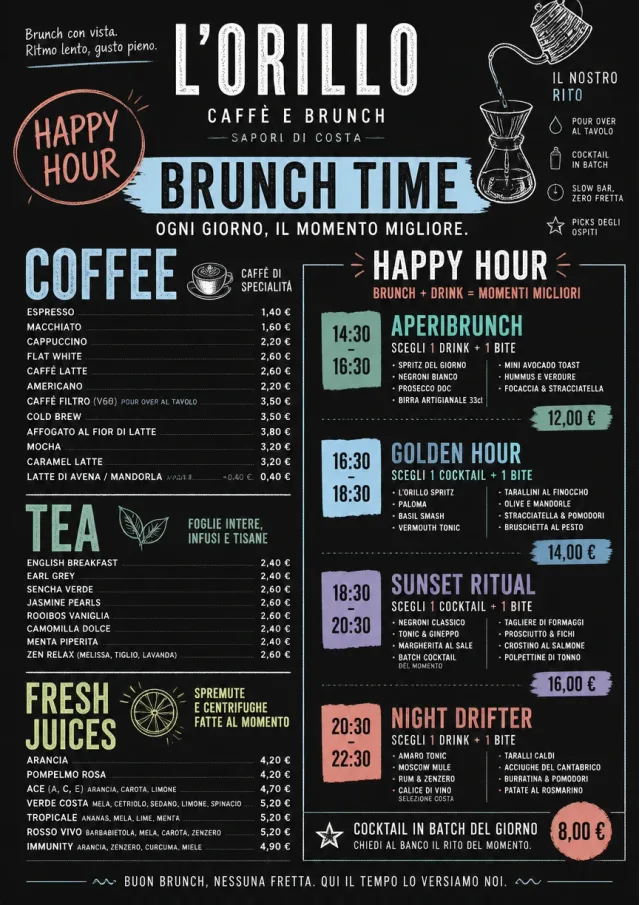 Happy Hour Promo brunch-menu menu template preview
