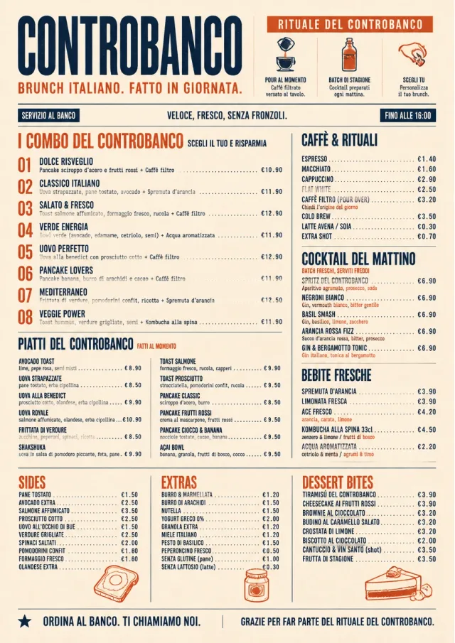 Urban Counter Quick brunch-menu menu template preview