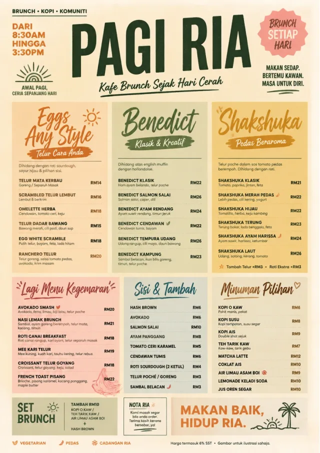 Modern Brunch Editorial brunch-menu menu template preview