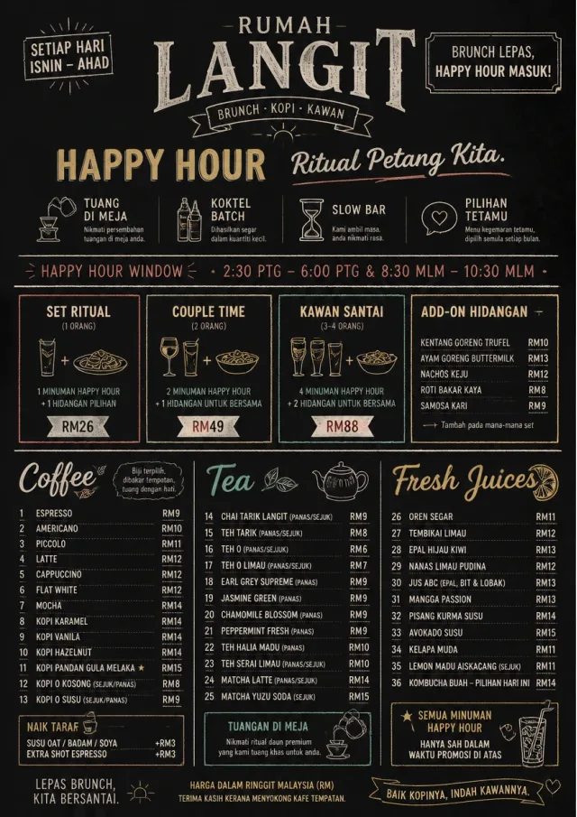 Happy Hour Promo brunch-menu menu template preview