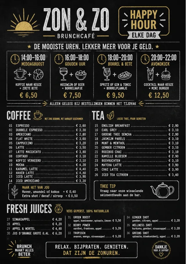 Happy Hour Promo brunch-menu menu template preview