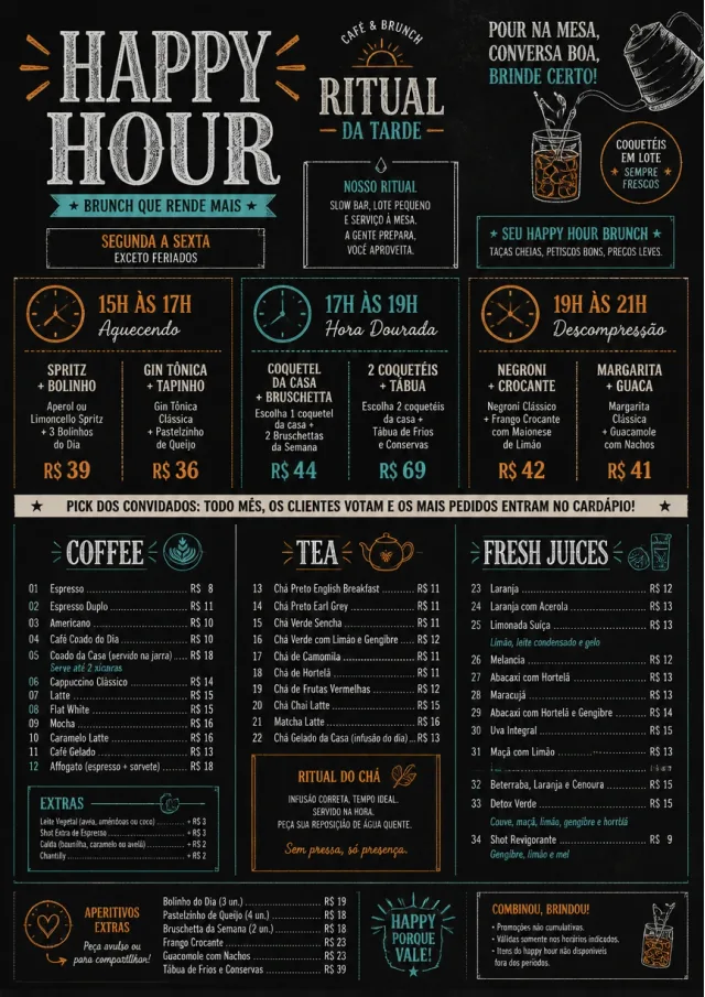 Happy Hour Promo brunch-menu menu template preview