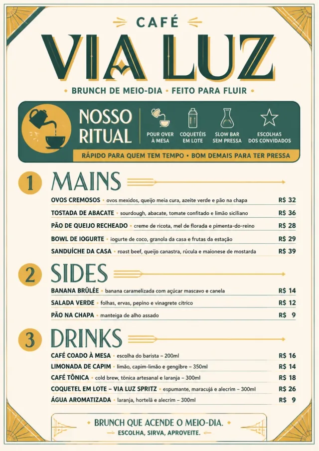 Counter Quick Board brunch-menu menu template preview