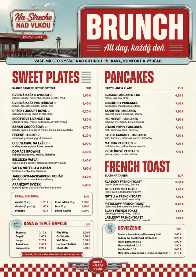 Diner Comfort brunch-menu menu template preview