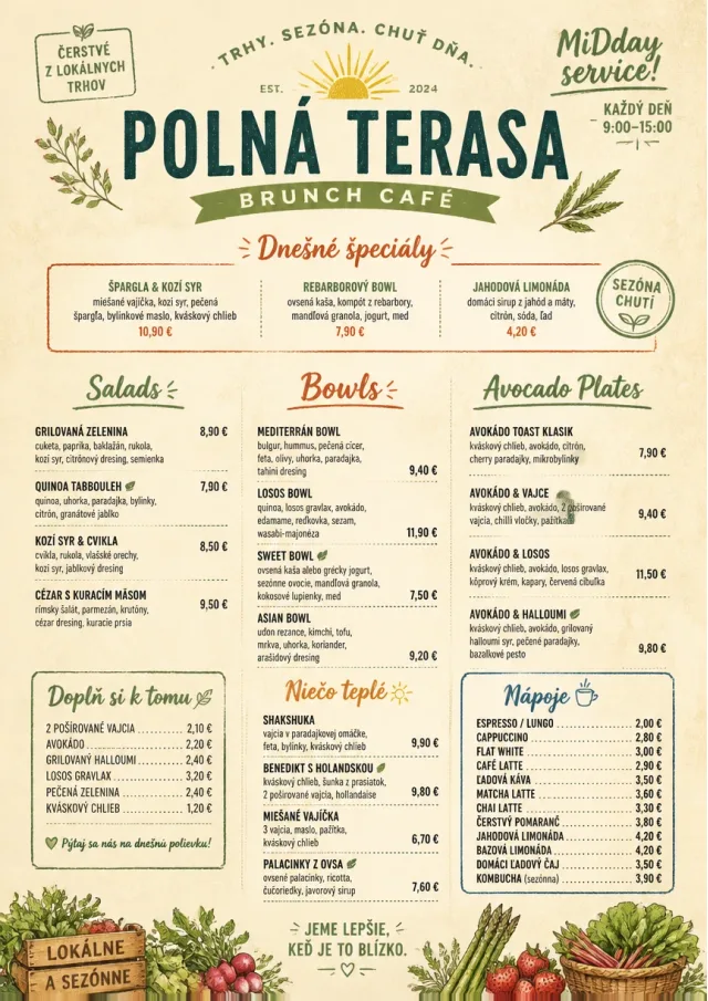 Market Fresh Midday brunch-menu menu template preview