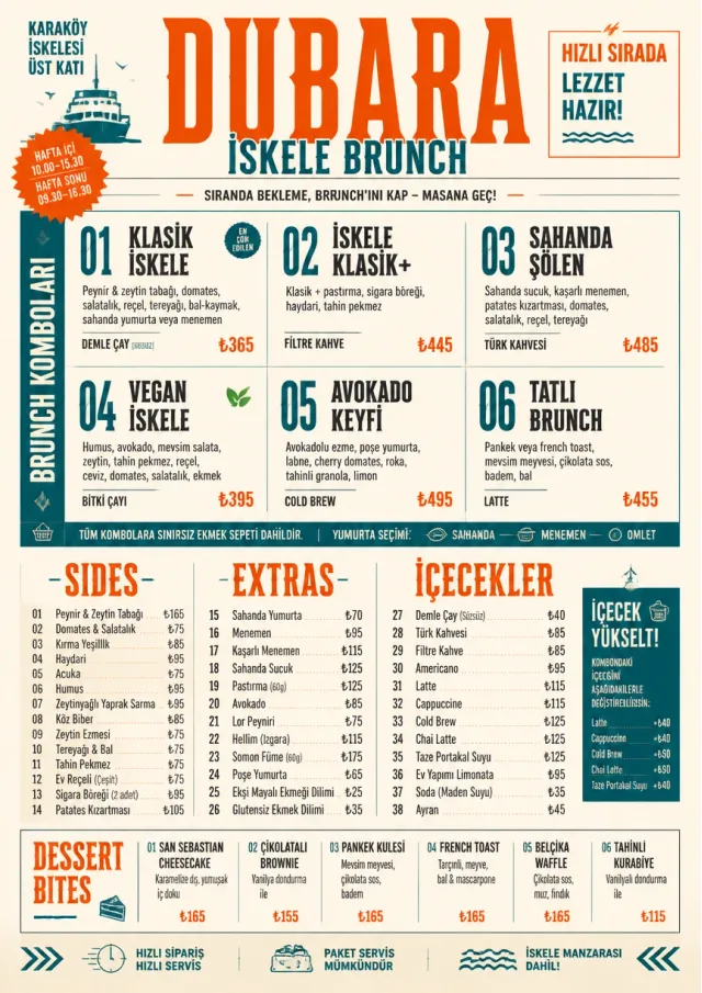 Urban Counter Quick brunch-menu menu template preview