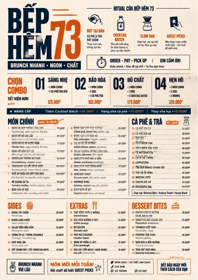 Urban Counter Quick brunch-menu menu template preview