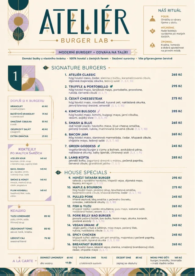 Modern Fusion burger-menu menu template preview