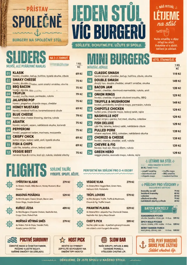 Family Style Feast burger-menu menu template preview