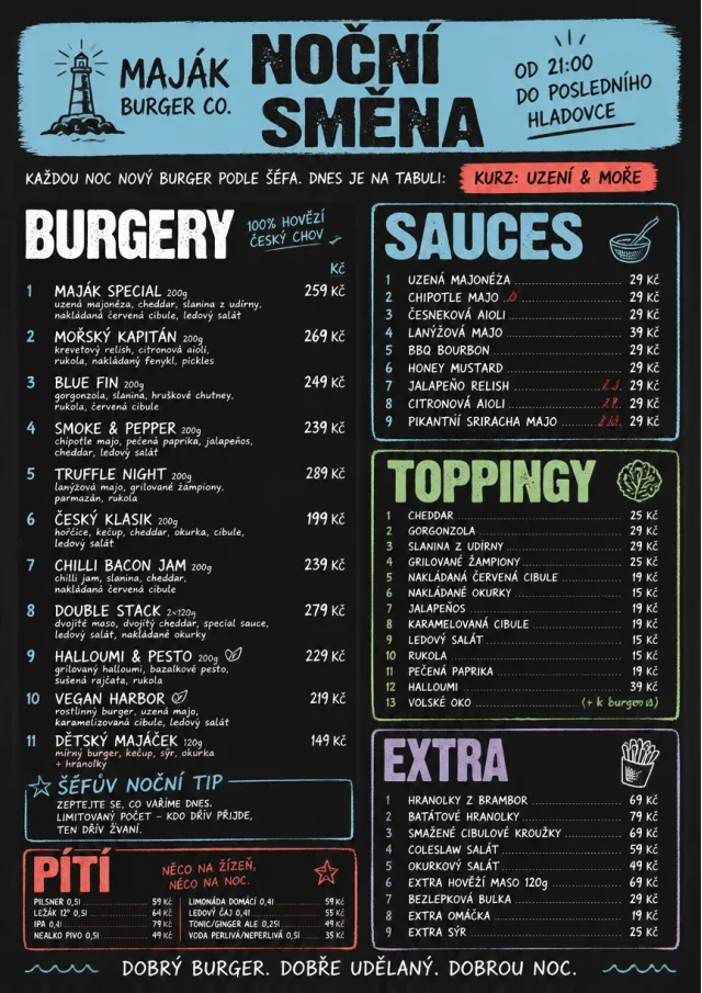 Chef Specials Board burger-menu menu template preview