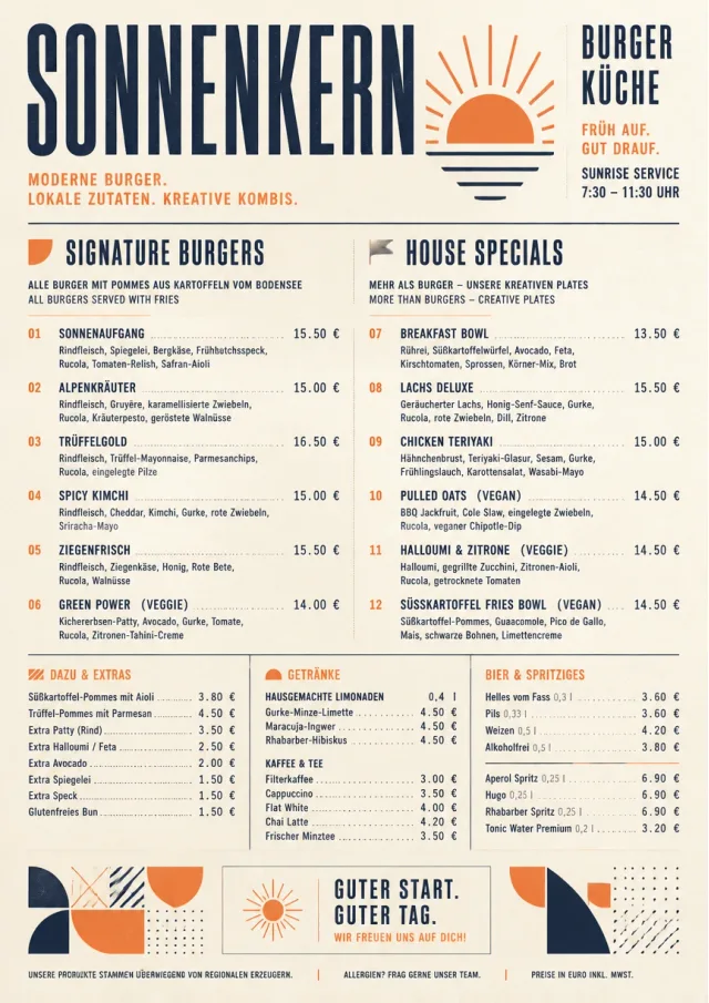 Modern Fusion burger-menu menu template preview