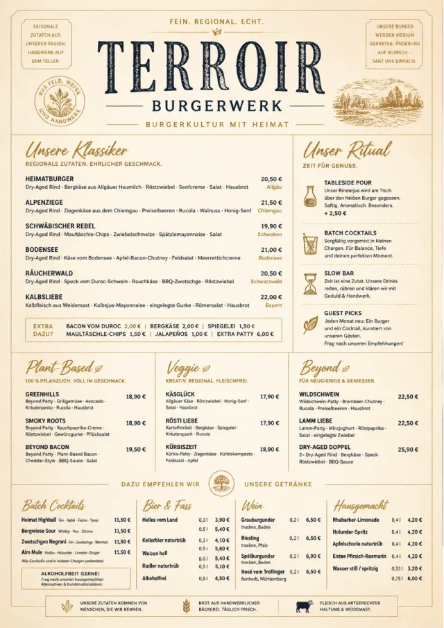 Fine Regional burger-menu menu template preview