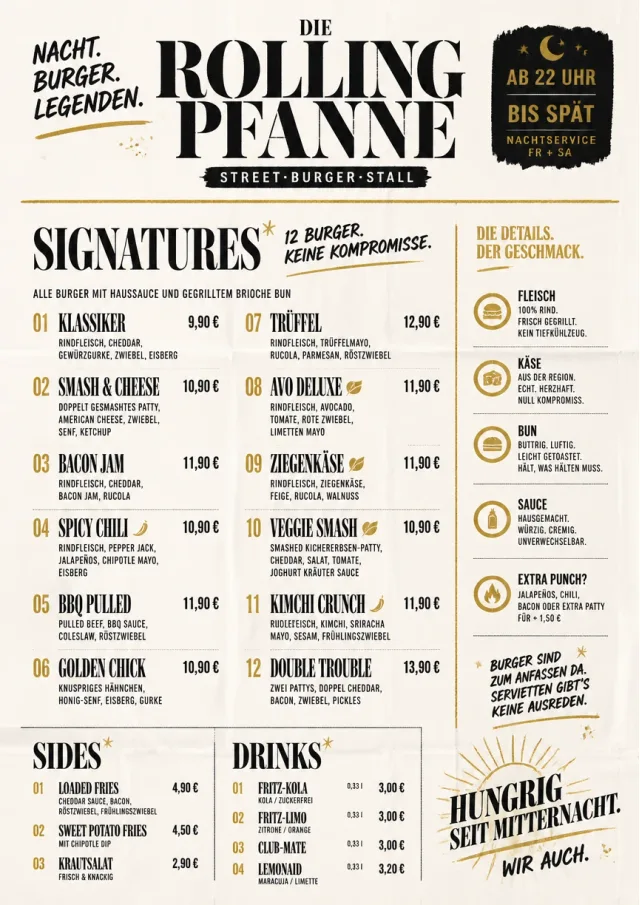 Street Stall Flyer burger-menu menu template preview