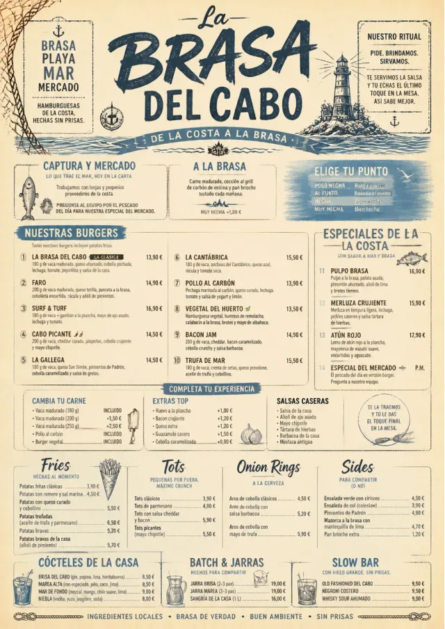 Coastal Regional burger-menu menu template preview