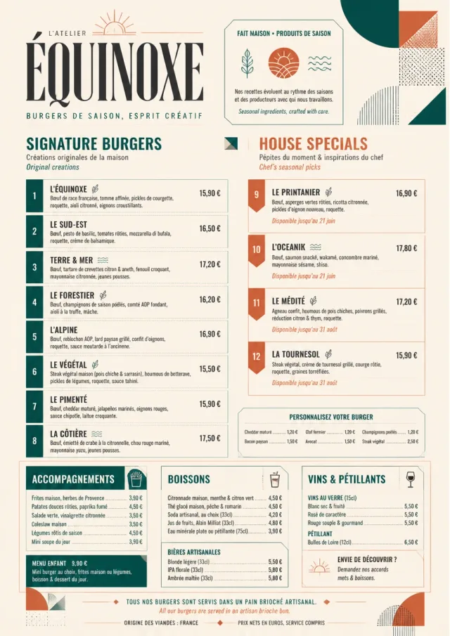 Modern Fusion burger-menu menu template preview