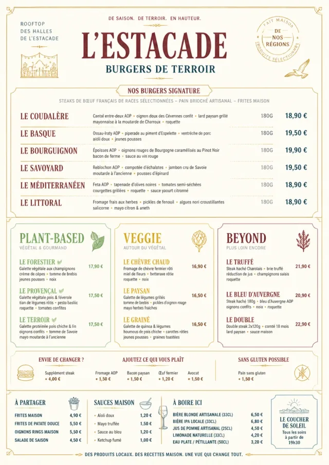 Fine Regional burger-menu menu template preview
