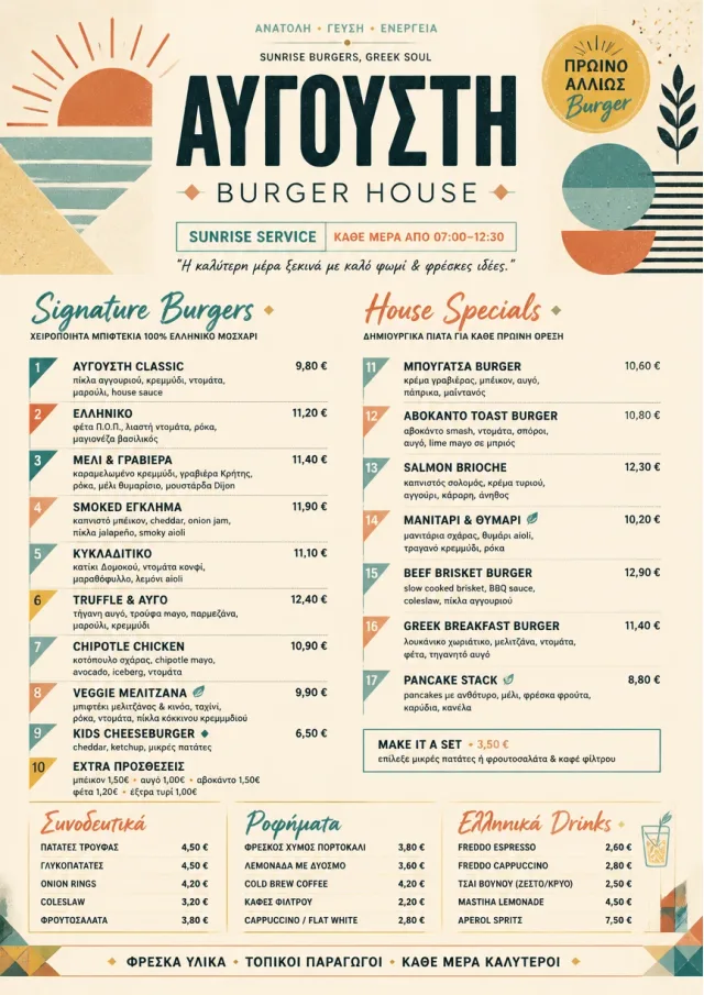 Modern Fusion burger-menu menu template preview