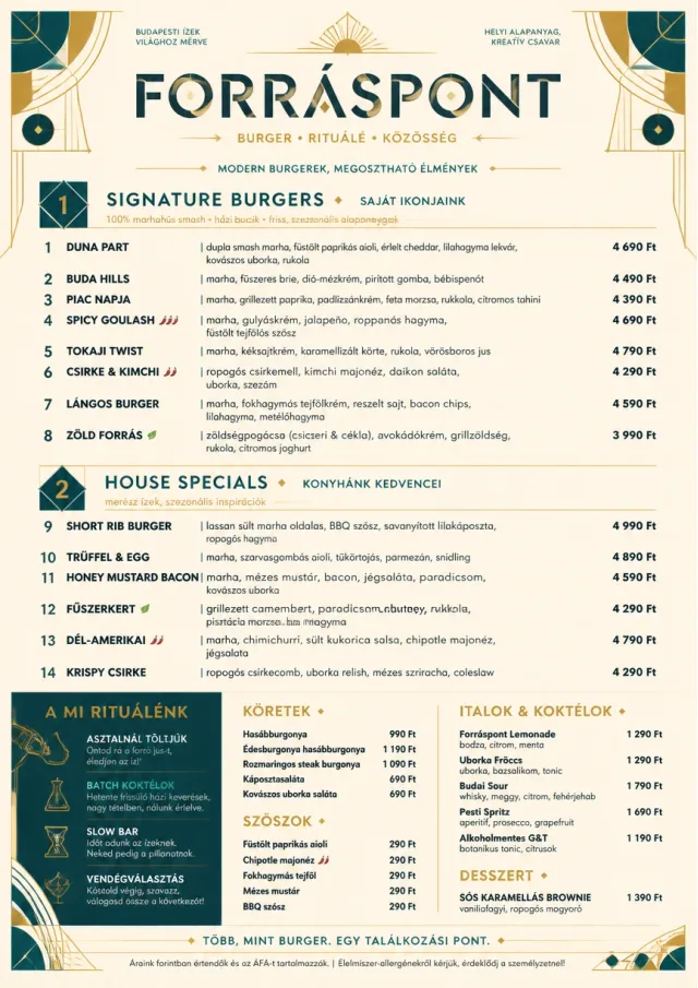 Modern Fusion burger-menu menu template preview
