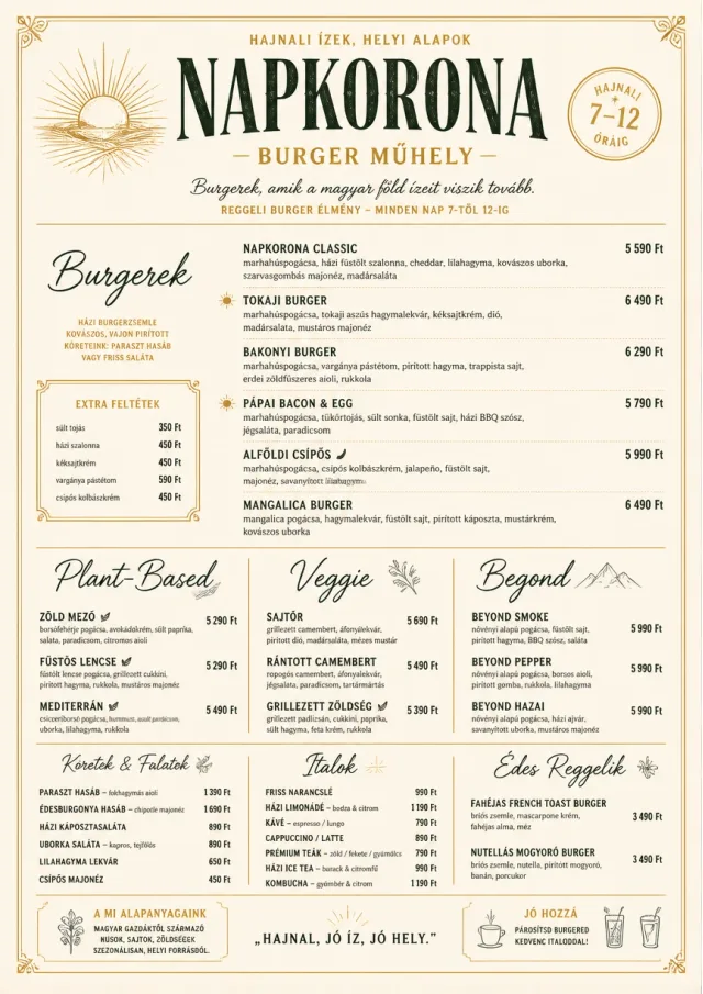 Fine Regional burger-menu menu template preview