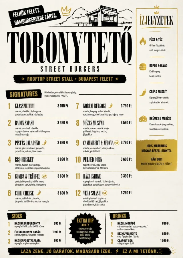 Street Stall Flyer burger-menu menu template preview