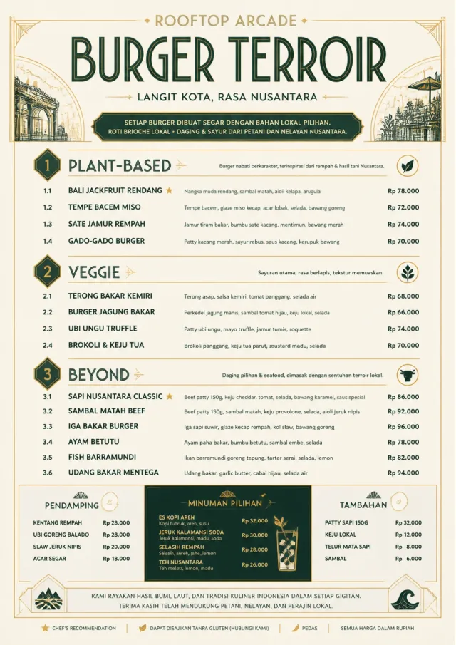 Fine Regional burger-menu menu template preview