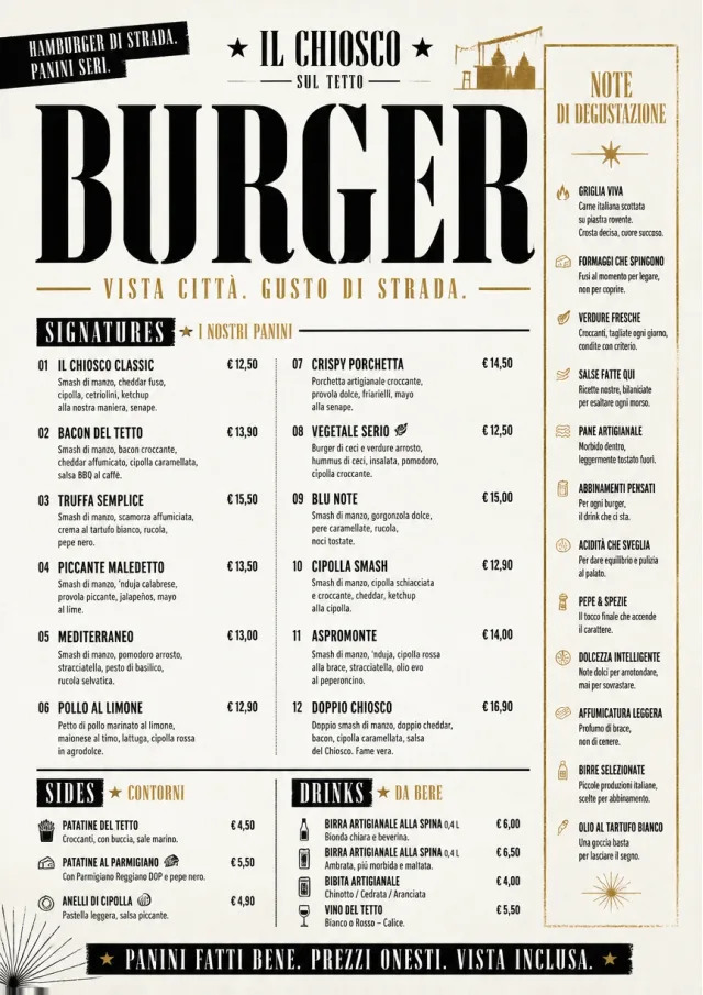 Street Stall Flyer burger-menu menu template preview