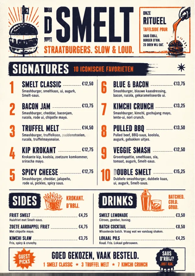 Street Stall Flyer burger-menu menu template preview