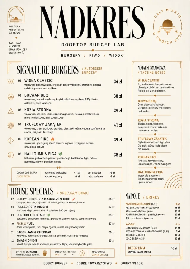 Modern Fusion burger-menu menu template preview