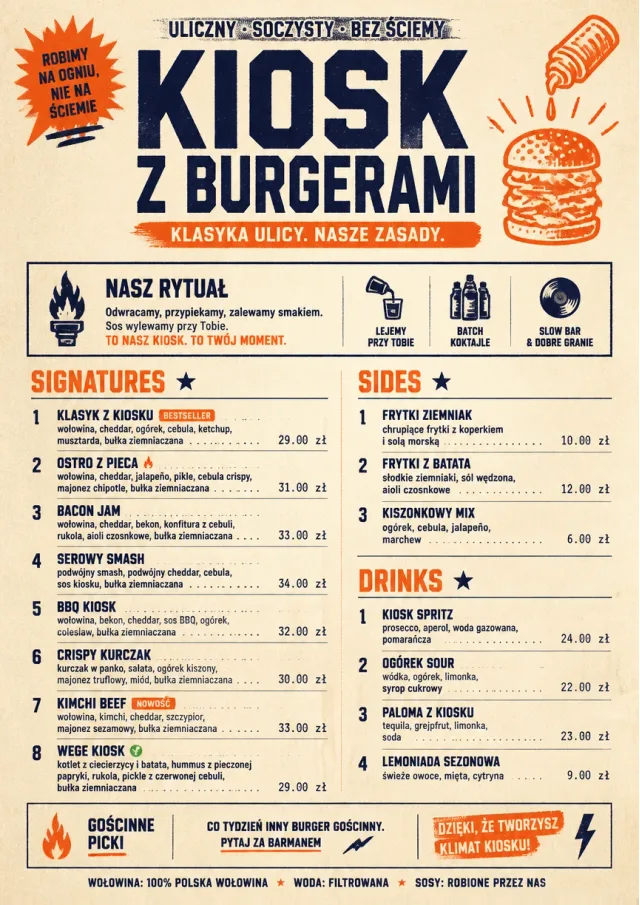 Street Stall Flyer burger-menu menu template preview