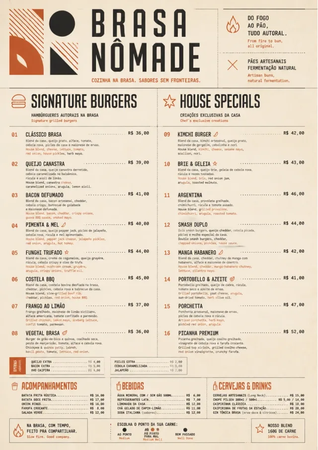 Modern Fusion burger-menu menu template preview