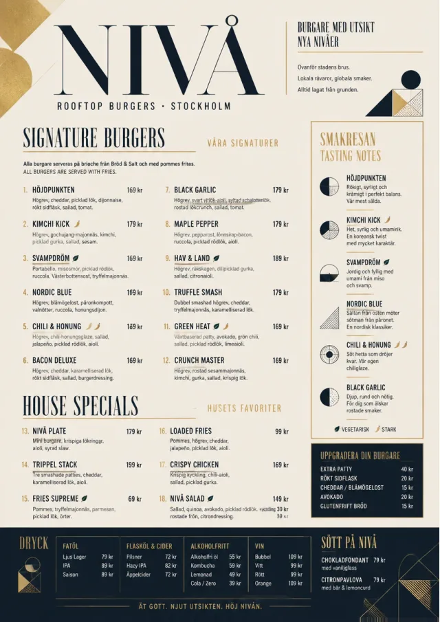 Modern Fusion burger-menu menu template preview